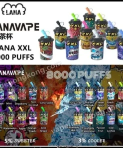 現貨LANA VAPE XXL 奶茶杯 一次性電子煙(8000口)(多口味)(可充電)